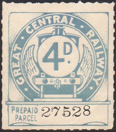 Great Central Railway Parcel Post Locomotive 1st Issue 4d